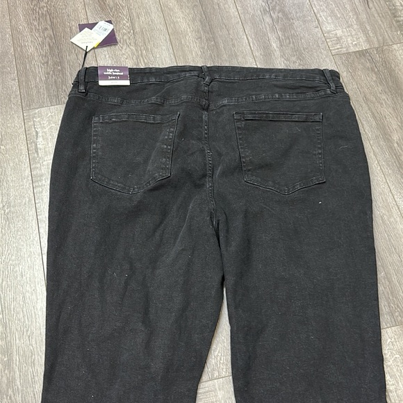 Ava & Viv no gap waistband high rise ankle bootcut size black jeans new 24w - Picture 4 of 6